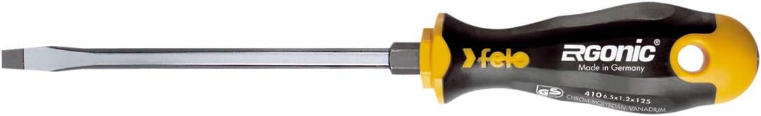 Felo 0715753125 3/8 Series 400 Ergonic Slotted Screwdriver, 7
