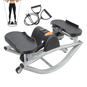 Rock Stepper – draagbaar beentrainingsapparaat met draaibeweging, rock fitness stepper voor oefeningen, complete training voor zitvlak, buikspieren, core, bovenlichaam, woonkamer