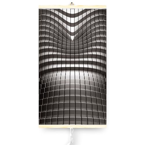 Easyheater Termoconvettore Elettrico 430W – Pannello Riscaldante Infrarossi - Astrazione - Pannello Radiante Infrarossi Ultrapiatto da Parete - Termoventilatore Efficiente per Ambienti fino a 12 m2