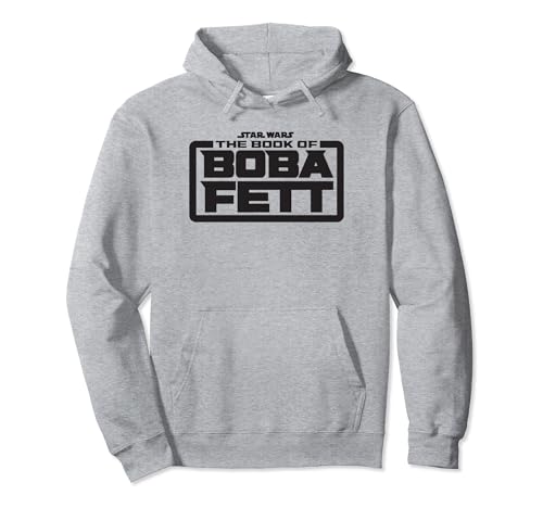 Sweat à capuche Star Wars The Book of Boba Fett Logo V-2 aux finitions soignées durables