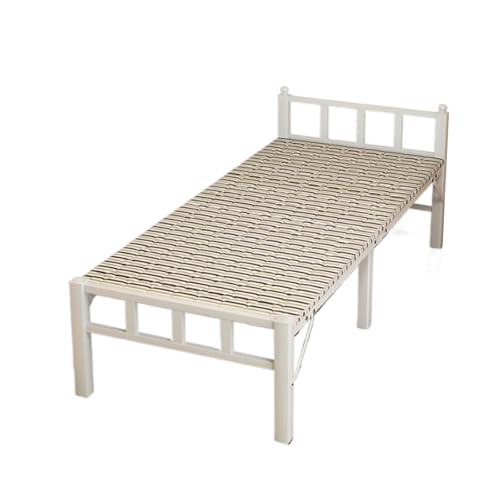 Cama Plegable con Colchón Marco de Metal Grueso Estable y Portadora Cama de Emergencia para Huéspedes Ahorra Espacio(180 * 75 * 40cm)
