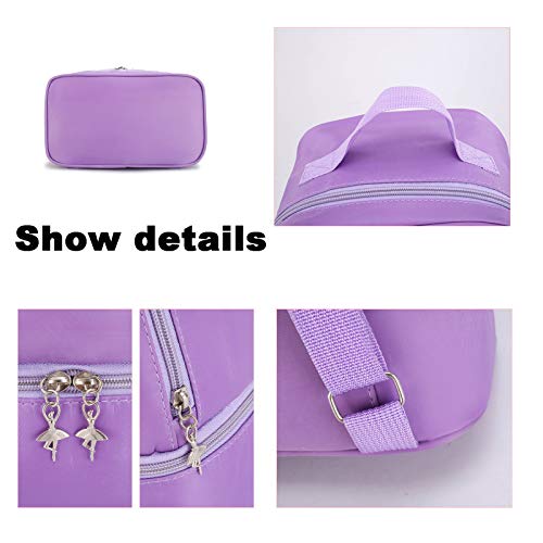 Yitengteng Ballet Dance Backpack For Little Girls Ballerina Purple Bag For Dance Toddler Dance Bag Gymnastics Latin Dance Yoga Tap Dance Jazz Storage Bag #TOP7