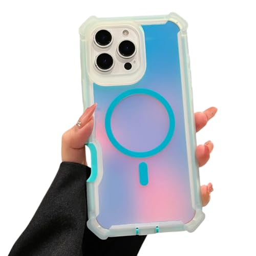 FTTFFLL ���O�W���A���[ ���[�U�[ �_�Y�����O �A�[�}�[ �X�}�z�P�[�X iPhone 16 Pro Max 15 Plus 14 13 ���C�����X�[�d ��w�ی�J�o�[ (iPhone 15 Plus/�u���[)