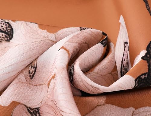 Image of BABEYOND Kimono Robe Cover up Short Satin Floral Silky Kimono Blouse Loose Bachelorette Party Robe