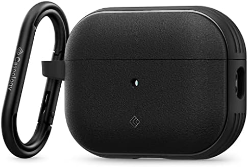 Caseology Vault for Airpods Pro 2 Case [Keychain Carabiner Included] Designed for Airpods Pro 2nd Generation (2022) - Matte Black