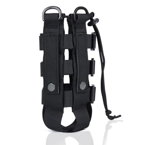 WUSJCOF Porta Botellas Molle Accesorios para Mochila Bolsa de Botella de Agua Ancho Ajustable 7-15 cm para Camping Senderismo Deportes al Aire Libre