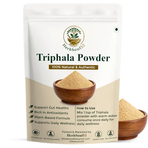 Image of Triphala Powder (200g) 100% Pure Triphala Churna Blend of Amla Haritaki Bibhitaki Supports Digestion, Gut Health & Natural Detox Ayurvedic Herbal Powder No Preservatives