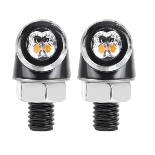 Clignotants LED moto aluminium 8mm pour remplacer vos feux cassés de Bobber
