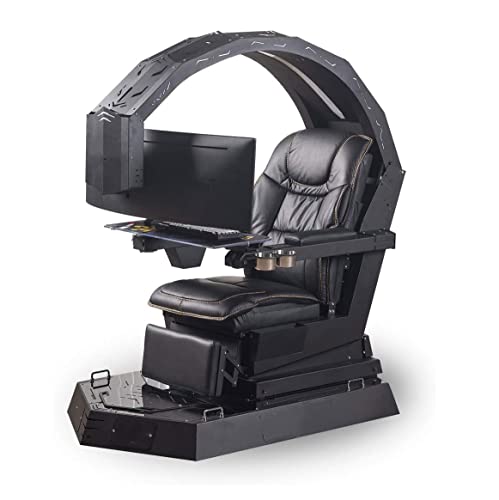KeIei Game Chair Game Cockpit, PU Leather Gaming Chairs Ergonomic Computer Game Chair Racing Style E-Sports Chair with Massage Lumbar Support, Gamer Chairs with Extendable Footrest KeIei Game Chair Game Cockpit, PU Leather Gaming Chairs Ergonomic Computer Game Chair Racing Style E-Sports Chair with Massage Lumbar Support, Gamer Chairs with Extendable Footrest