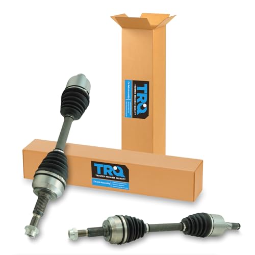 TRQ Front Driver and Passenger Side CV Axle Assembly Set 2 Piece Compatible with 05-10 Jeep Grand Cherokee AWD without Quadra-Trac II 06-10 Commander 4WD without Quadra-Trac II