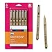 Sakura Pigma 30069 Micron Blister Card Ink Pen Set, Ass't Colors, 0.45-mm
