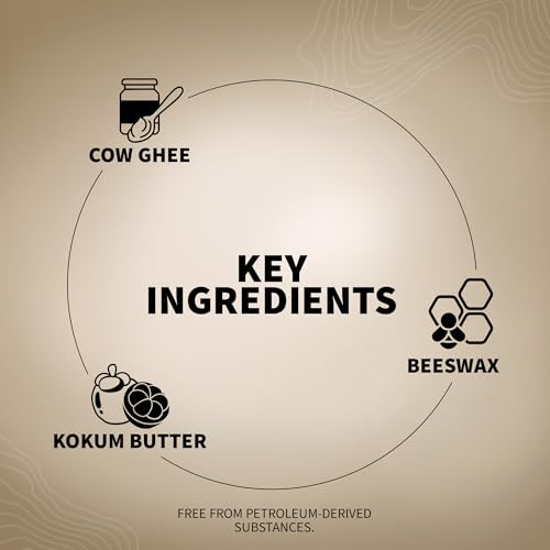 Image of Barva Lip Balm, Made with Clarified Butter, Heals Dry Chapped Lips, Long Lasting, No Tint, 5grams, Off White