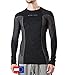 Produktbild Merino & More Merino Shirt Herren Langarm - Premium Funktionsunterwäsche aus Merinowolle - Sport - Langarm - Funktionsunterhemd schwarz-grau Gr. XL