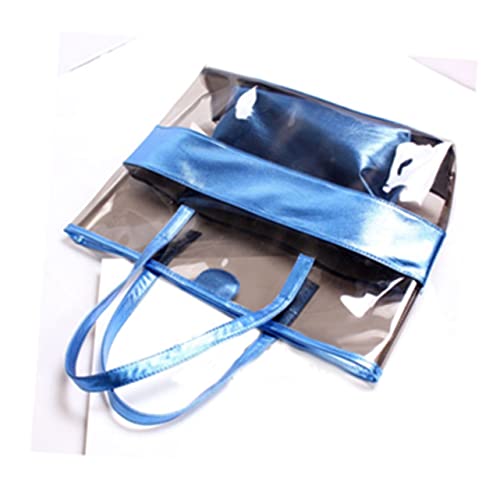 Women's Shoulder Handbags Trendy Beach Bag Plastic Beach Tote Fashion Clear Handbag Women Transparent3