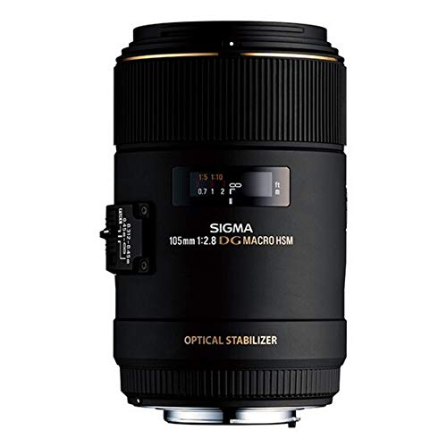 Sigma 258306 105mm F2.8 EX DG OS HSM Macro Lens for Nikon DSLR Camera [���s�A���i]