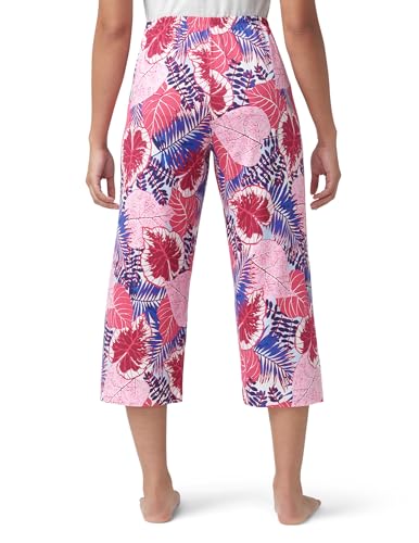 Image of HUE Women's Summer Vacation Pajama Separates, Soft, Whimsical Print Pjs with Tropical Beach Themes, Flip Flops, Cocktails
