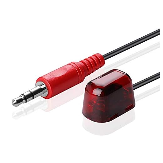 TNP Infrared Receiver Extender Cable 10FT - 38-56kHz Dual Band IR Sensor External Universal IR Receiver Extender Connector Extension Cord Wire Plug for Verizon FiOS, Arris, STB