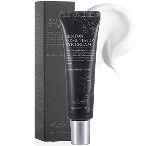 Benton Fermentation Eye Cream 30G (1.05 Oz.) - Galactomyces & Bifida Ferment Anti-Wrinkle Eye Treatment Cream, Dark Circles & Puffiness & Under Eye Bags #TOP18