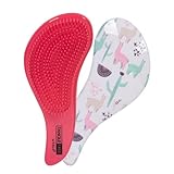 CALA. Cepillo para el Cabello. Tangle Free Hair Brush. 1 Ud. Diseño Llama. Desenredan el Cabello Húmedo y Seco. Estampados Vibrantes. Mango Ergonómico. Todo Tipo de Cabellos.