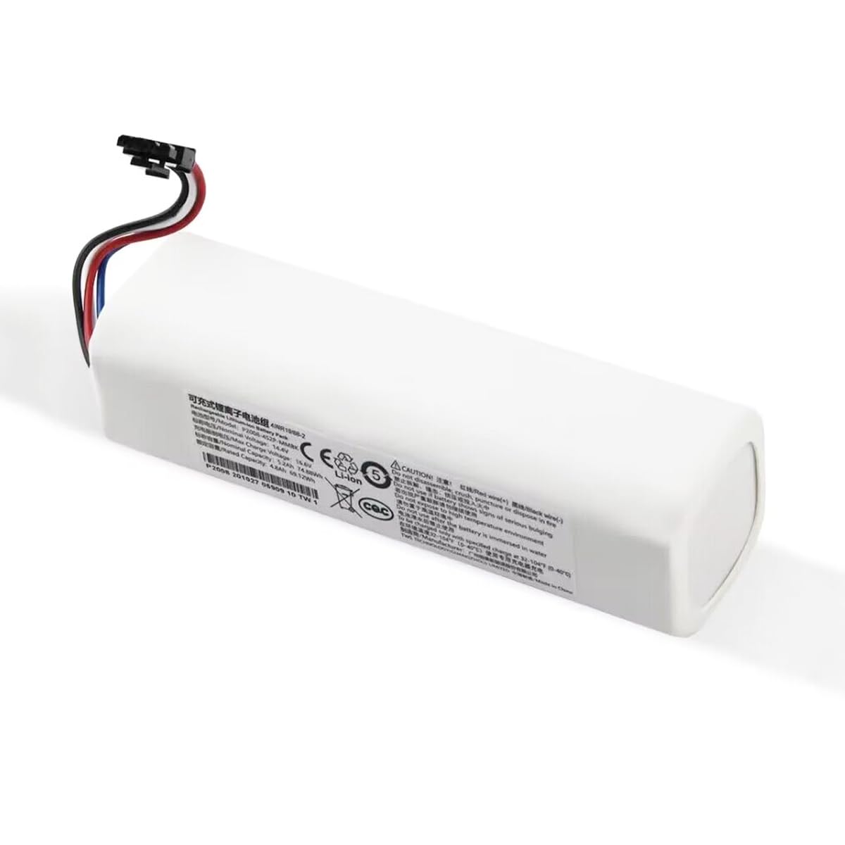 Batteria agli ioni di Litio 14,4V Batteria Ricaricabile agli ioni Litio 5200mAh 5600mAh 6500mAh 9800mAh 12800mAh per Batteria riserva di Ricambio per aspirapolvere spazzatrice