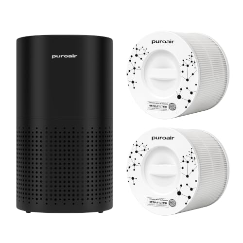 PuroAir 240 HEPA Air Purifier and 2 HEPA Air Filters - Covers Up...