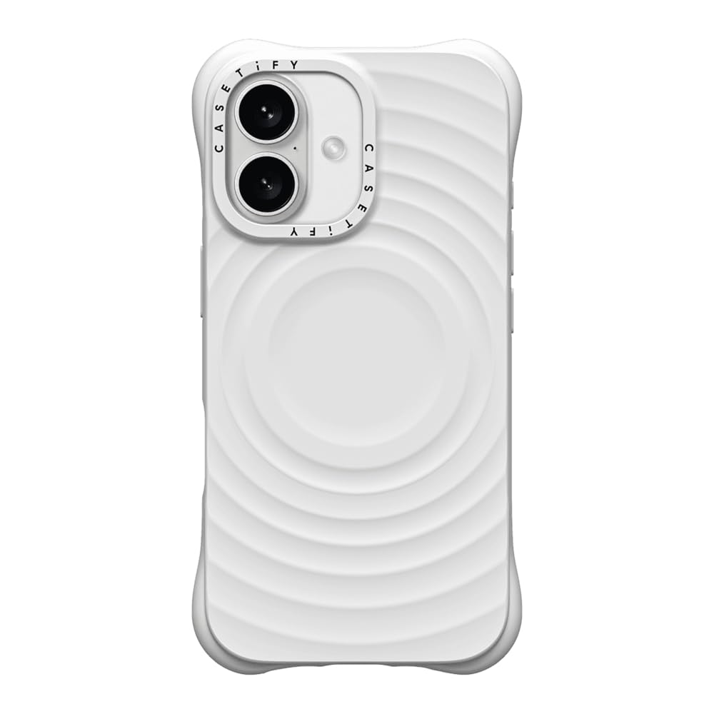 CASETiFY ウェーブ　シリコン　ケース　iPhone16 ホワイト Amazon.co.jp: CASETiFY ウェーブ シリコン iPhone 16 Pro ケース [波