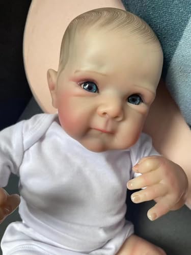 Lonian Reborn Babies Puppen 17 Zoll realistische neugeborenen Mädchen lebensechte echte Baby offenes Auge Weichheit Tuch Körper, der niedlich Aussehen Kleinkind – Bild 6