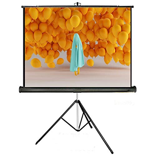 Image of Spline Tripod Stand Projector Screen (8 Ft. (W) x 6 Ft. (H) - 120 inch Inch) Diagonal View in 4:3 Ratio Aspect, Ultra HD, 4K Technology, Active 3D