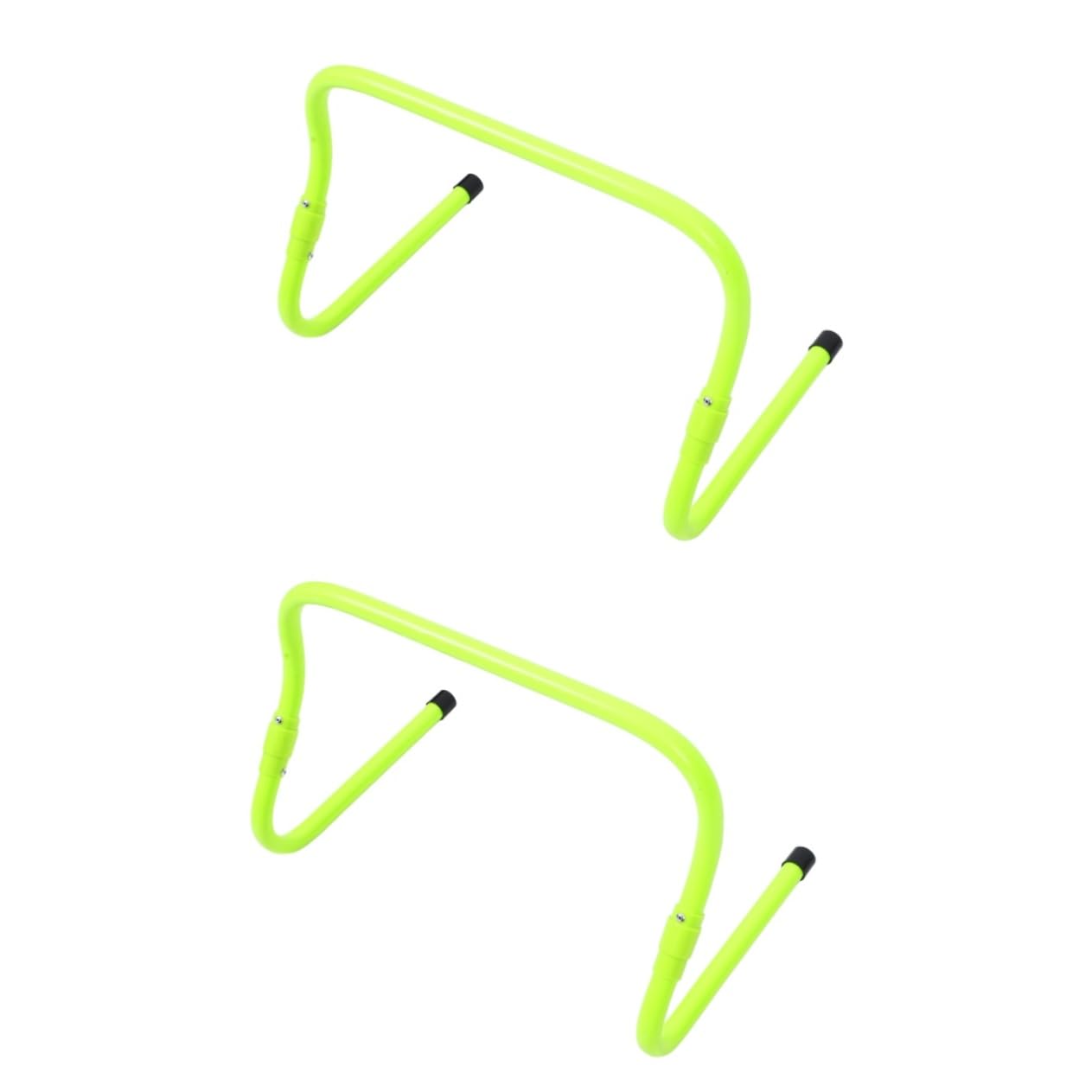 2 Piezas Agility Hurdles Ajustables de PVC Resistente para Entrenamiento de Fútbol y Running Equipo Práctico y Duradero para y Agilidad Infantil Color Verde