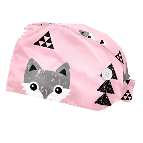 Casquette pour hommes femmes anti transpirante à motif renard lot de 2