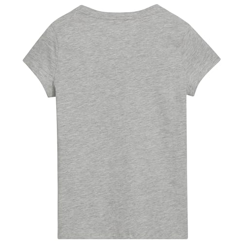 Image of Puma Girls Core Logo Short Sleeve T-Shirt, Crewneck, Soft and Lightweight