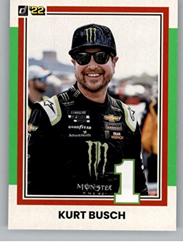 2022 Donruss Lime Green #179 Kurt Busch Official NASCAR Racing Trading Card in Raw (NM or Better) Condition