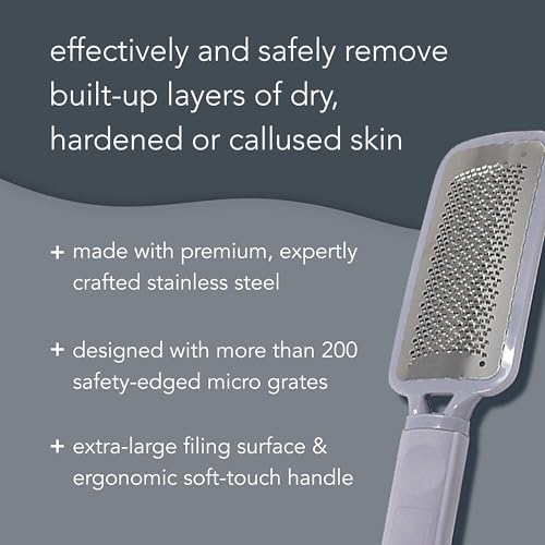 Barefoot Scientist The Gratest Professional Micro-Grated XL Rasp, Remove Hard Skin and Calluses, Relieve Dry, Cracked Heels