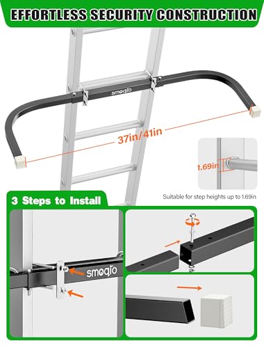 Stabilisateur d'échelle haute résistance avec entretoise de toit robuste - 7