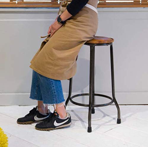 Amazon｜アイアンスツール 高さ60cm 黒 アンティーク スタイル 座面