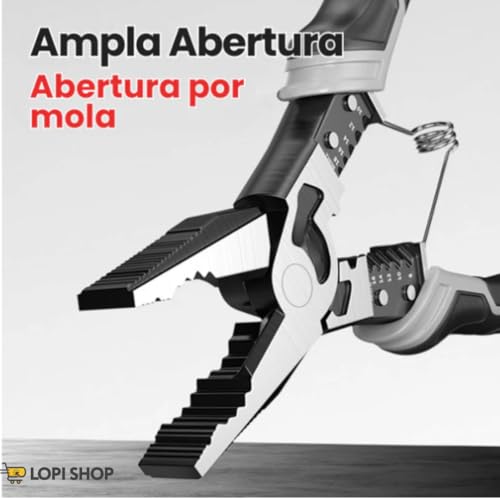 Alicate Multifuncional Profissional Universal Descascador de Fios e Gripador 9 Polegadas