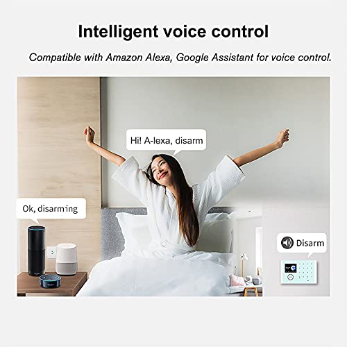 fantaxi CS118 WiFi + GSM + GPRS Sistema de alarme doméstico inteligente em rede 3 em 1 Tuya APP Remo