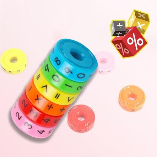 Image of Gozaqe Learning Math Game Montessori Counting Toy,Colorful(1 Set=6PCS) | Magnetic Arithmetic Learning Toy,Educational Toy,Magnetic Toys,Magnetic Building Blocks