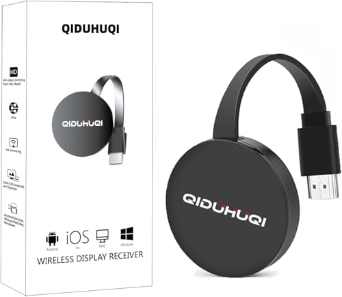 Miracast - Dongle de pantalla HDMI inalámbrico, adaptador de transmisión HDMI inalámbrico, compatible con teléfono/tablet/PC a HDTV/proyector,Airplay/Miracast/DLNA Miracast - Dongle de pantalla HDMI inalámbrico, adaptador de transmisión HDMI inalámbrico, compatible con teléfono/tablet/PC a HDTV/proyector,Airplay/Miracast/DLNA