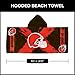 Northwest Cleveland Browns NFL Cross Out Youth Hooded Micro Fiber Towel 22 x 51 Inches