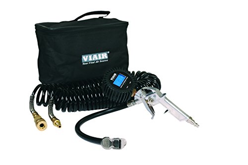 Viair 00044 Digital Inflation Kit with 2.5" Digital Tire Gun, 30' Hose and Carry Bag by VIAIR - Used condition - US$70.35