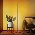 MURTYINL LED Corner Floor Lamp 55” Classic Creative Mood Lighting with Foot Switch Modern Industrial Lighting Ambiance Minimalism Standing Corner Lamps for Living Room Gaming Reading Room Warm Light