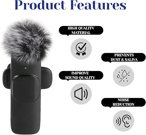 Image of TECHBLAZE Grey Furry Windscreen for Mini Lavalier Microphone Deadcat Windshield Mic Cover Pop Filter, Noise Reduction Furry Wind Muff (2)