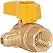 Eastman 60032 Angle Flare Gas Ball Valve, Brass