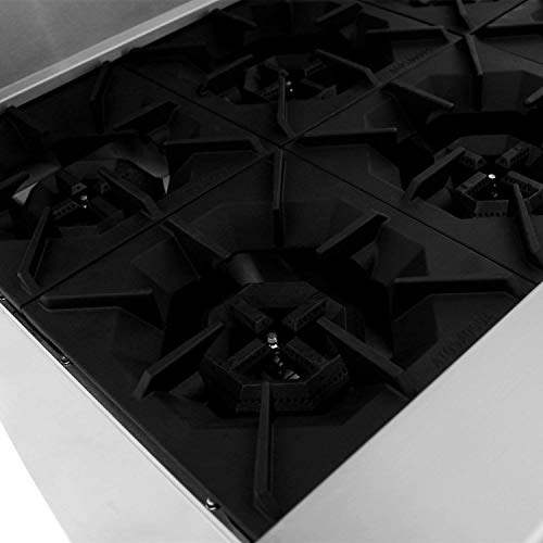 Cookrite Ato-4B Commercial Liquid Propane Range 24" 4 Burner Hotplates With Standard Oven For Restaurant - 116,000 Btu #TOP2