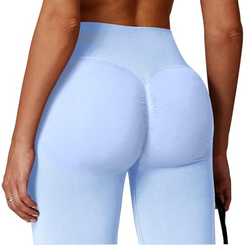 Pantalones de yoga con control de abdomen para evitar rozaduras al entrenar 6