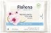 Produktbild Florena Reinigungstücher (25 Stück), milde Gesichtsreinigungstücher mit natürlichem Mandelöl, Abschminktücher entfernen Make-Up & wasserfeste Mascara