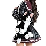 Generisch Mochila de peluche, dulce, de alto rendimiento con correas ajustables para niñas, hombro para escuela, universidad, citas, fiestas, viajes al aire libre, utilidad