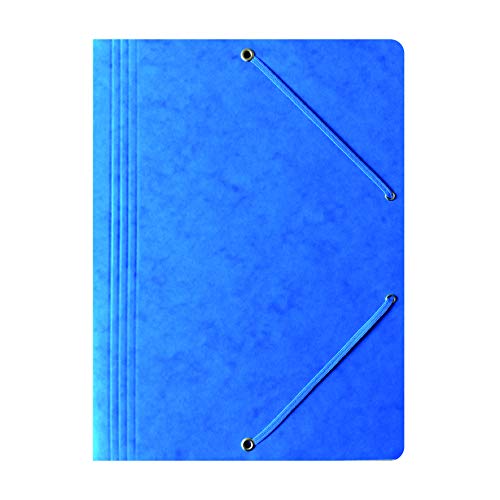 Einschlagmappe/Sammelmappe mit Gummi A4 Bantex, A4, 10 Stück-Packung Blau