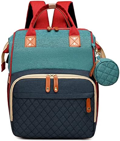 HLTxia Diaper bag Backpack, Multi-function Travel Backpack, Unisex Large Diaper Bags for Dad & Mom (Tricolor)